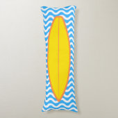 s黄リラックスブルーウェーブサーフィン抱き枕 ボディピロー (正面縦)