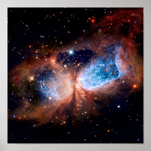 S106星形成領域 – NASAハッブル宇宙写真 ポスター (正面)