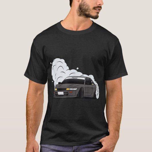S13シルビアクーペ240sxドリフト Tシャツ (正面)