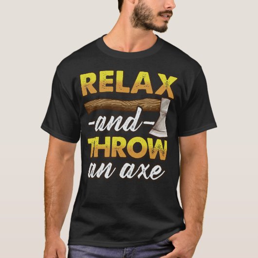 S2斧投げ斧の投げ軸(34) Tシャツ (正面)