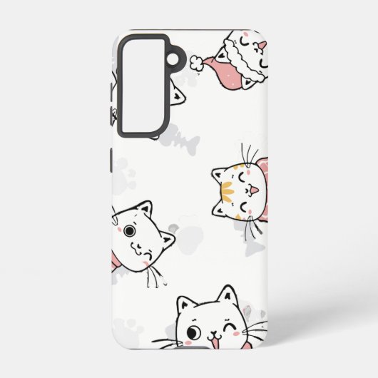 s21🐾で里親募集の可愛い猫📱 samsung galaxyケース (裏面)