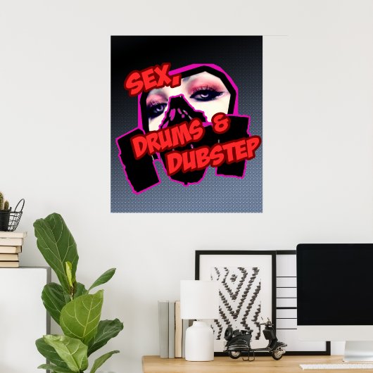 S3X DRUMSおよびDUBSTEP ポスター (ホームオフィス)