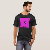 S - いて座 化学記号 Tシャツ (正面フル)