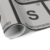 S - サクラメント市化学周期表 ラッピングペーパー (ロールコーナー)