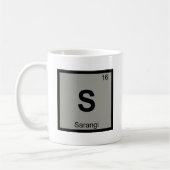 S – サランギ音楽化学周期表記号 コーヒーマグカップ (左)