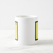 S - サンディ ユタ州 化学周期表シンボル コーヒーマグカップ (中央)