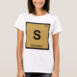 S - ストア派哲学 化学 周期表 Tシャツ