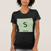S – スプラウト植物化学周期表 Tシャツ (正面)