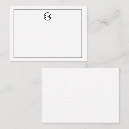 S ノートカード (正面/裏面)