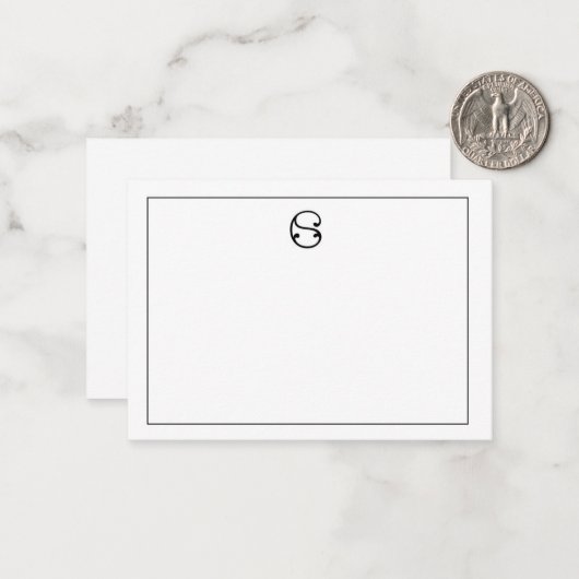 S ノートカード (正面/裏面インサイチュ)