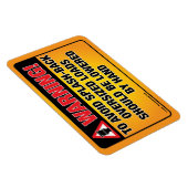 s – バスルーム警告マグネットの跳ね返りを避ける マグネット (右側)