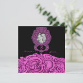 S - ファルクのアルファベット（ピンク）（ウェディング） 招待状 (スタンド正面)