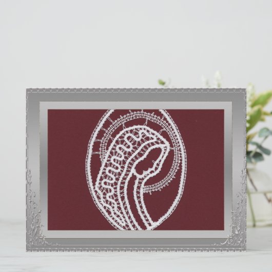 S.メアリエレガントー銀のフ縁どレームのカスタム写真 (スタンド正面)