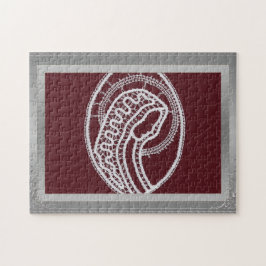 S.メアリエレガントー銀のフ縁どレームのカスタム写真 ジグソーパズル