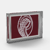 S.メアリエレガントー銀のフ縁どレームのカスタム写真 フォトブロック (左)