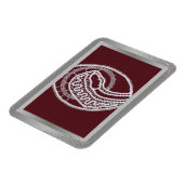 S.メアリエレガントー銀のフ縁どレームのカスタム写真 マグネット (左側)