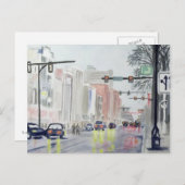 S.メイン・ストリート、アナーバーMI ポストカード (正面/裏面)