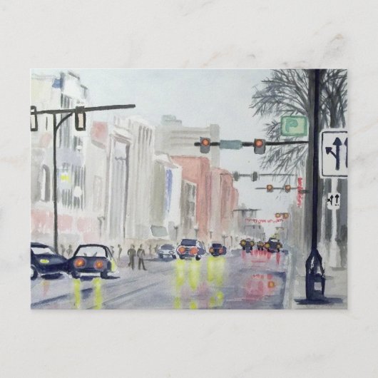 S.メイン・ストリート、アナーバーMI ポストカード (正面)