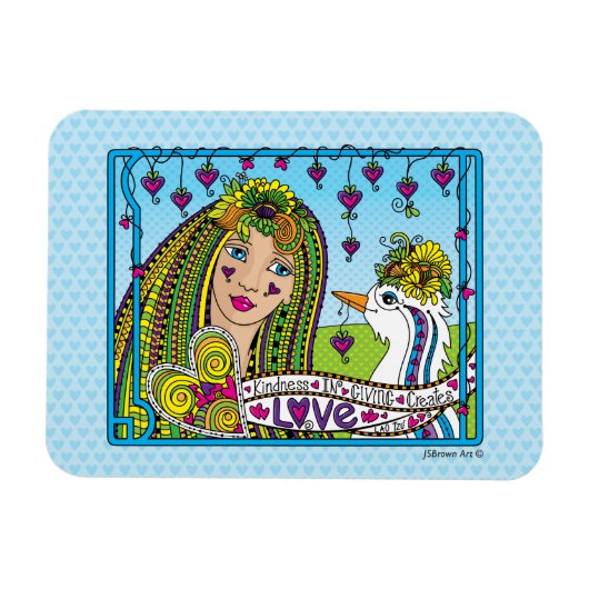 s_与えFlex Magnet 6"x4"の優しさ マグネット (横)