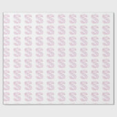 S -低ポリゴン三角形-中性ピンク紫グレー ラッピングペーパー (フラット)