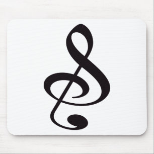 "S"、"及び"、および/またはト音記号の音符 マウスパッド