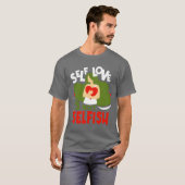 S 愛はSish Mys ポジティブな愛情 レトロ Tシャツ (正面フル)