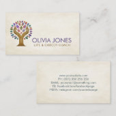 s 救済Hands Tree – 水色葉 名刺 (正面/裏面)