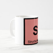 S - 構造主義 哲学 化学 シンボル コーヒーマグカップ (正面左)