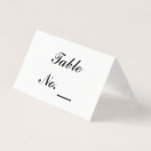 s,結婚パーティー折り畳みカスタム式テーブル番号カード (正面)