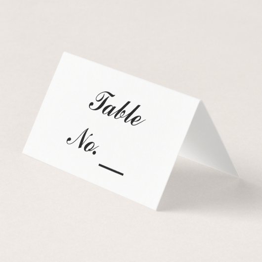 s,結婚パーティー折り畳みカスタム式テーブル番号カード (正面)