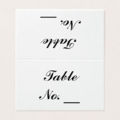 s,結婚パーティー折り畳みカスタム式テーブル番号カード (外部フラット)