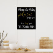 s -結婚両側のシートを選択 ポスター (キッチン)