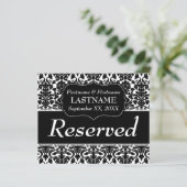 s 結婚予約 – 白黒のテーブル番号 (スタンド正面)