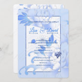 s & 結婚披露宴招待状 – ブループオーニー 招待状 (正面/裏面)