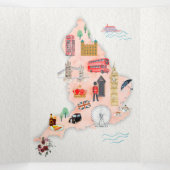 's 結婚 in England Trifold招待状 三つ折り招待状 (内部中)