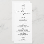 's 結婚 Menu - Silverware - Fork -メニュー 招待状 (正面/裏面)