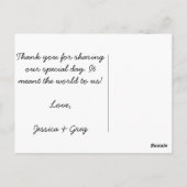 S 結婚 Thank You Post Card ポストカード (裏面)