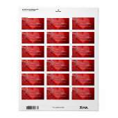 S,結婚Valentines Day Wine / Water Labels ラベル (フルシート)