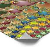 s -絵画フラクタル芸術 ポスター (角)