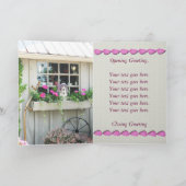 S' 考える Of You カスタム Greeting Card カード (内部)