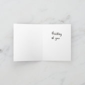 ''S 考える Of You Flowers Note Card ノートカード (内部)
