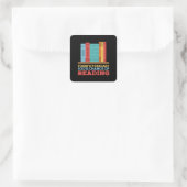 s -読のBookの100%のチャ読ンスおもしろい スクエアシール (バッグ)