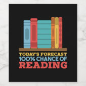 s -読のBookの100%のチャ読ンスおもしろい ワインラベル (シングルラベル)
