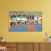 s、読ペンシルバニア – ラージレターシーン キャンバスプリント (インサイチュ (リビング))