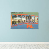 s、読ペンシルバニア – ラージレターシーン キャンバスプリント (インサイチュ (ウッドフロア))