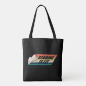 s 読Is Lit – の書籍読ヴィンテージレトロ トートバッグ (裏面)