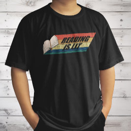 s 読Is Lit – の書籍読ヴィンテージレトロ Tシャツ