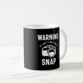s -警告いつでもスナップできる コーヒーマグカップ (正面右)
