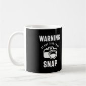 s -警告いつでもスナップできる コーヒーマグカップ (左)