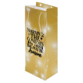 s:警告このバッグワイン抱き枕の内容 ワインギフトバッグ (裏面アングル)